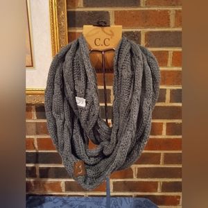 C.C. Exclusives Grey Infinity Scarf
